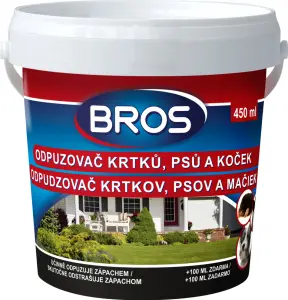 Bros pachový ohradník proti krtkům, psům a kočkám, 450 ml